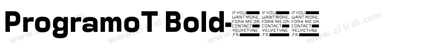 ProgramoT Bold字体转换